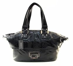 GUESS Alouette Large Satchel (Black)