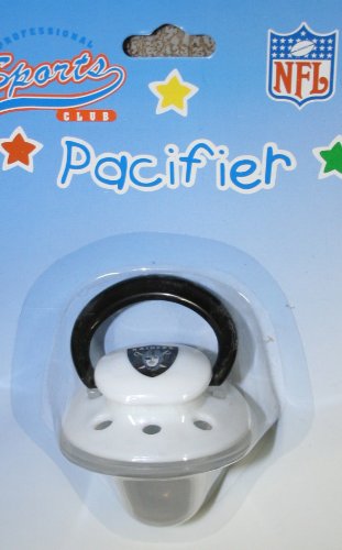 Oakland Raiders Pacifier with Cap