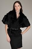 Valentino Red Black Fur Blouson