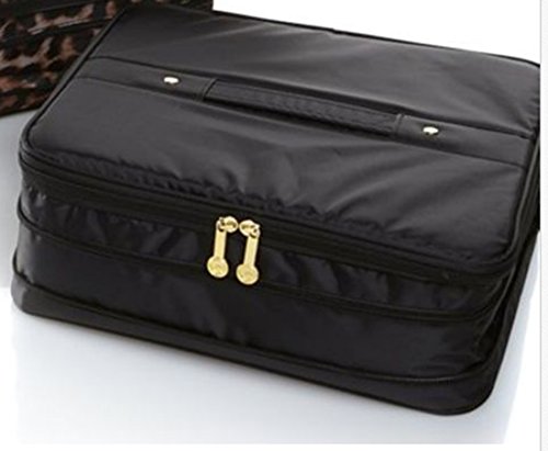 Joy Mangano Jewel Kit Organizer 2-Tier Jewelry Box ~ Black
