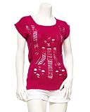 2b Loose Knit Tunic Sweater - GLAM FUSCHIA (M)