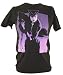 Search : Catwoman (DC Comics) Mens T-Shirt - Crouching Catwoman In Purple Shadow Pose on Black