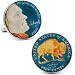 Hand Painted USA Nickel Cufflinks