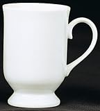Harold Import 3912 White Porcelain Pedestal Mug 9 Oz.