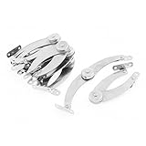 uxcell　ヒンジステー　キッチン食器棚　折り畳み式交換　メタルチェスト　10個