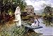 Afternoon Picnic by Henry J. Y. King. ART PRINT Canvas Rolled.. 27.00 inches width by 20.00 inches height. Highest Quality Art Poster Print
