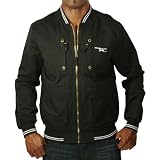 TRIPLE 5 SOUL FIVE 555 Knit Zip Front Cotton Mens Urban Military Jacket Coat