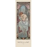 Alphonse Mucha (Repos de la Nuit) Art Poster Print - 12x36