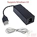 USB 56K External Dial Up Voice Fax Data Modem Windows 10/8/7/XP/Vista