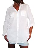 (4988) loose fit cotton shirt white large sizes 18-28