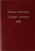 Books : Abilene Christian College Lectures 1974