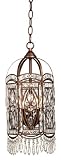 Antique Gold with Crystal 18 High Foyer Pendant Chandelier