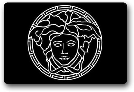 YeYeYe Custom Versace LogoMachine Washable Fashion Entrance Doormat Indoor/Outdoor Non-Slip Rug Cover 23.6(L) x 15.7(W) inch