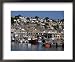 Fishing Boats in Harbour, Newlyn, Cornwall, England, United Kingdom Scenic Framed Art Poster Print by Tony Waltham, 22x18