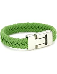 Streets Ahead Silver Closure Braided Cuff Bracelet