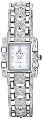 Womens Ladies Watch Bracelet Elegant Wrist Watches (White)