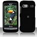 LG VU PLUS GR700 Cell Phone Rubber Feel Black Protective Case Faceplate Cover