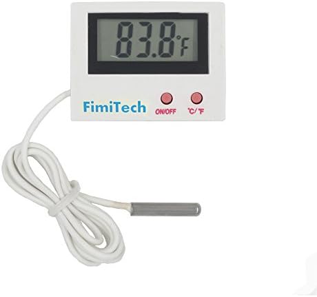 Digital Aquarium Thermometer Fish Tank Terrarium Water Thermometer with Celsius and Fahrenheit for Aquarium Vivarium Reptile by FimiTech