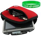 Neoprene Sleeve (Spicy Red) Case for TomTom GO 730 4.3-inch Widescreen
