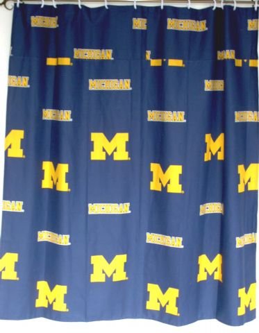 Click here for Michigan Wolverines Solid Bathroom Shower Curtain... prices