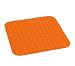 Wenko 18948100 Duscheinlage Tropic Orange - Rutschstopp, Saugnäpfe, Kunststoff, 54 x 54 cm, orange