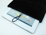 Black Velvet Pouch bag sleeve case for iPad 2