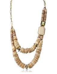 Kenneth Cole New York "Tropics" Geometric Mixed Bead 2 Row Necklace, 29"