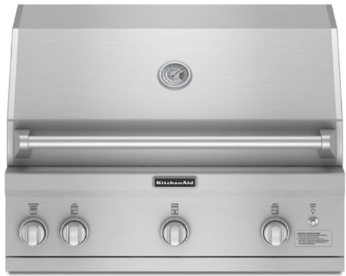 KitchenAid : KBNS361TSS 36 Built-in Natural Gas Grill with Infrared Rotisserie - Stainless Steel