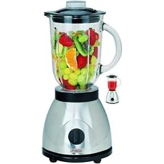 Edelstahl Standmixer - 500 Watt - 1,5 Liter Mixbeh�lter aus massivem Glas - 4 Stufen-Pulse Funktion