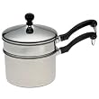 Farberware Classic Series 2-Quart Saucepan with Double Boiler Insert and Lid