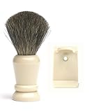 True Gentlemen Pure Badger Shaving Brush and Stand