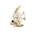 Jewelry : Rhinestone Gold Plated Fish Animal Pin Brooch