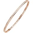 14K Rose Gold Diamond Bangle Bracelet - 2.25 Ct.