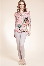 Twiggy for MS Woman Cotton Rich Daisy Floral Print Blouse with Silk