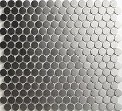 Stainless Steel Tiles Earthworks Series Penny Rounds 3/4" Mosaic