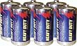 Set of 3 C Heavy Duty Batteries - 6 Pack