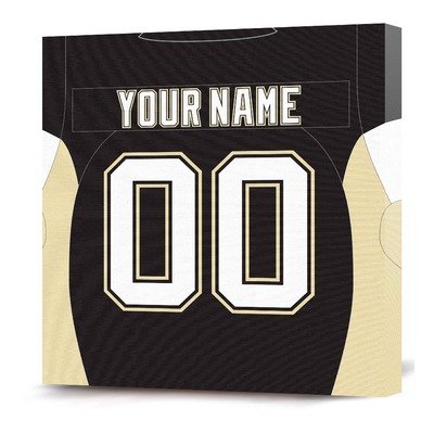 NHL Pittsburgh Penguins Customizable Jersey Canvas Print (20 x 20)