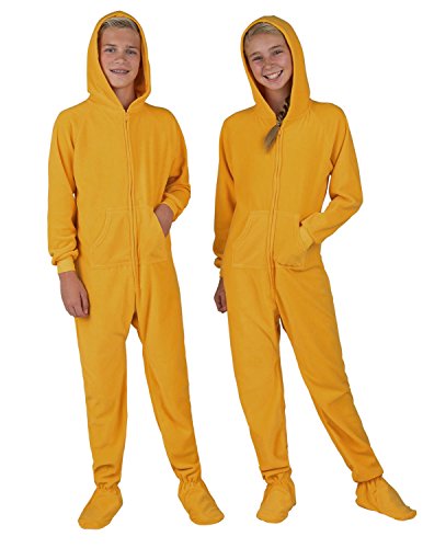 Footed Pajamas - Creamsicle Kids Hoodie Fleece