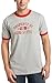 Ohio State Buckeyes Oxford Ringer T-Shirt (Large, Oxford/Red)