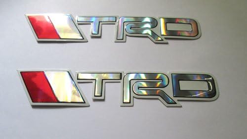 2x NEW TRD TOYOTO Foil Decal Sticker