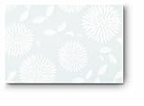 Citta Design 'Kiku' Rectangular Placemats, White, Set of Four High Grade Polymer Placemats, 18x12 inches