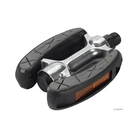 Dimension Curved Cruiser Pedal with Grip and Reflectors