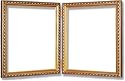 Imperial Frames Aristocrat, Wood Picture Frame for Two 8" x 10" Photographs, Color: Gold