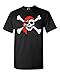 Shop4Ever® Jolly Roger Skull & Crossbones T-shirt Pirate Flag Shirts