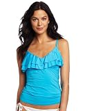 Kenneth Cole Reaction Women's Ruffle-Licious Tankini Top
