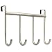 Liberty Smooth Over The Door Quad Hook - Brushed Satin Pewter