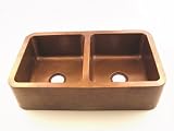 COPPER DOUBLE BOWL FARMHOUSE SINK