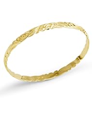 Old English Scroll 6mm Bracelet in 14K Yellow Gold - Size 7.5