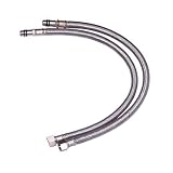 2 Stainless Steel Flexible Faucet Water Supply Hoses