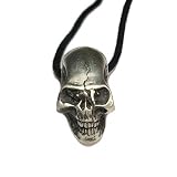 The Flesh Eater Skull Pewter Pendant, Screaming Skull Collection